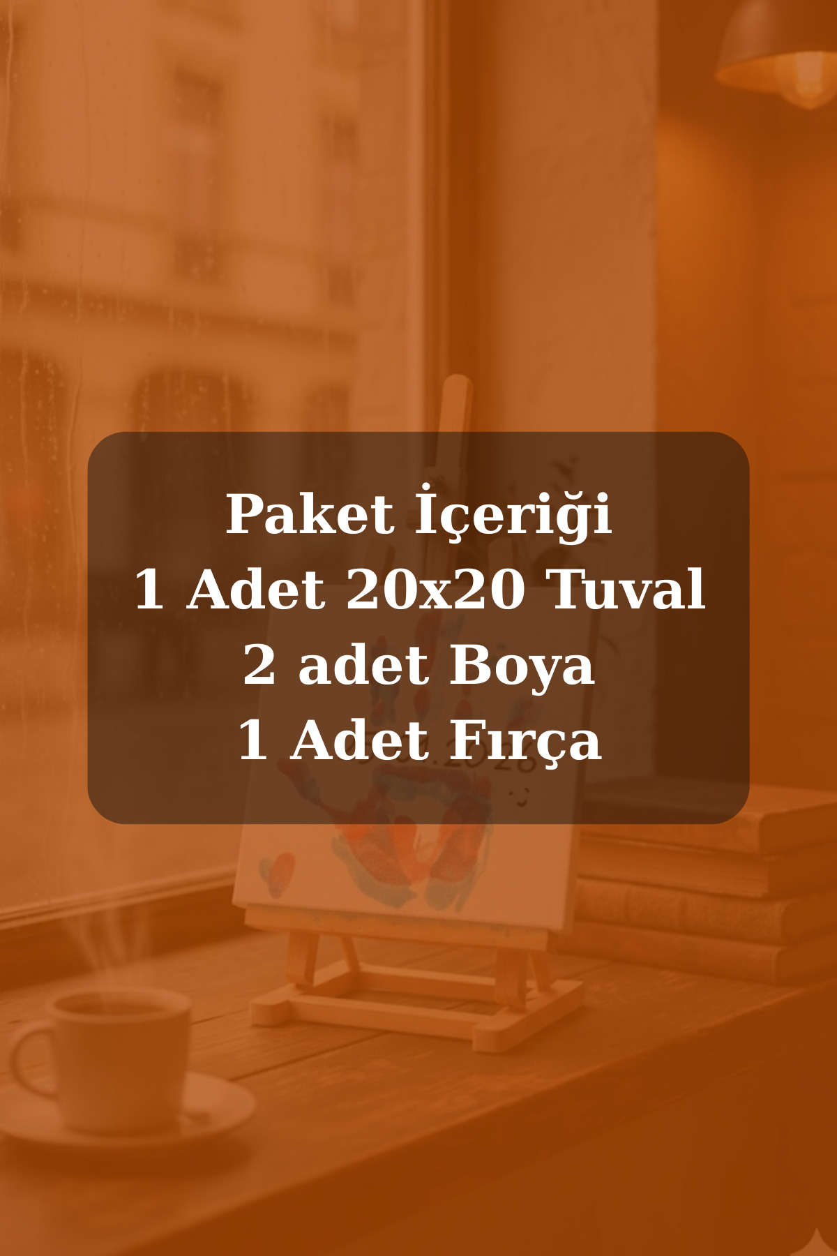 El İzi Tuval Seti - Doğum Günü & Sevgililer Gününe Özel Hediye